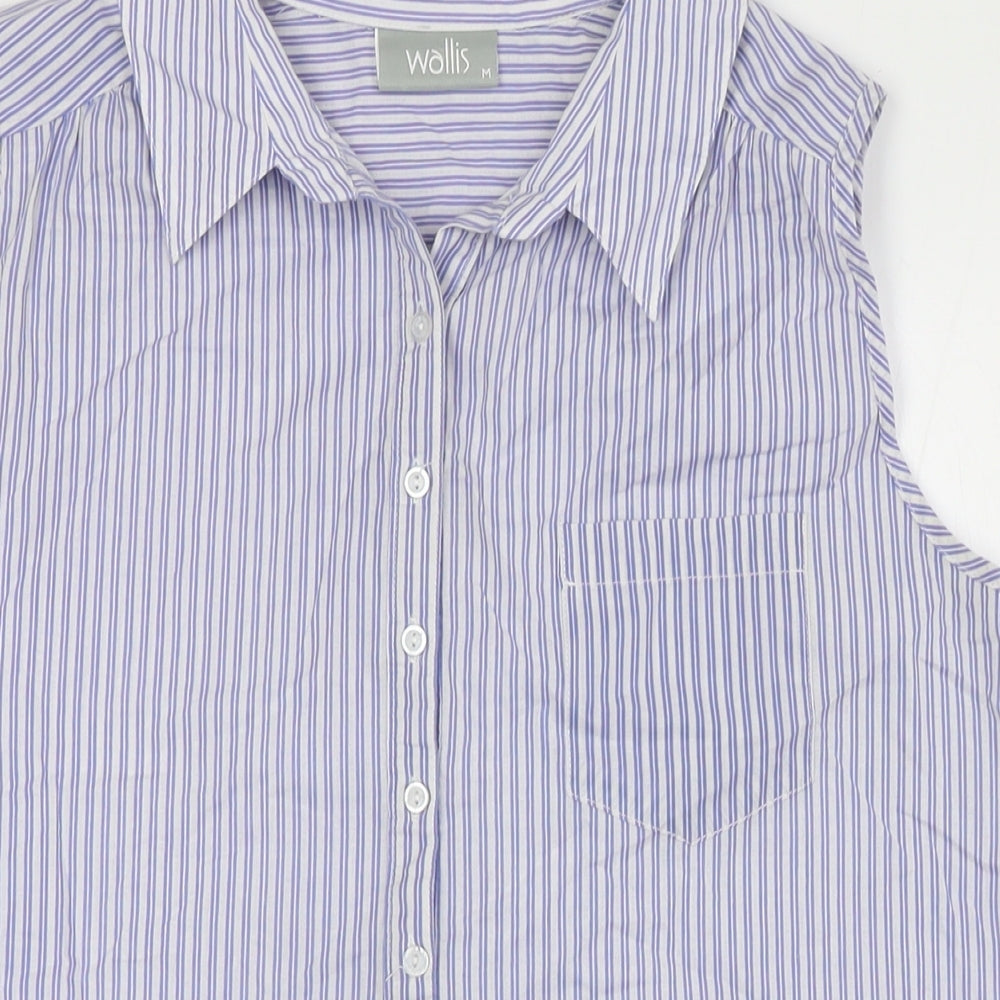 Womens UK Size M Wallis Multicoloured Basic Button-Up