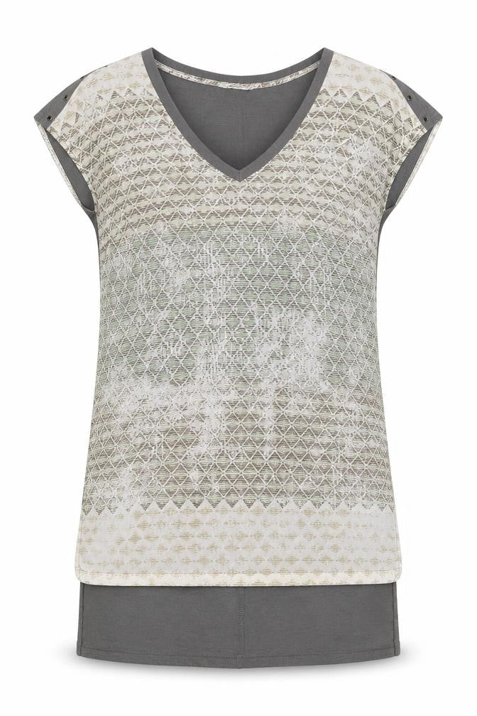 Womens UK Size 10 Sandwich Multicoloured Tunic Blouse