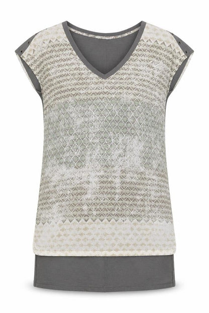 Womens UK Size 10 Sandwich Multicoloured Tunic Blouse