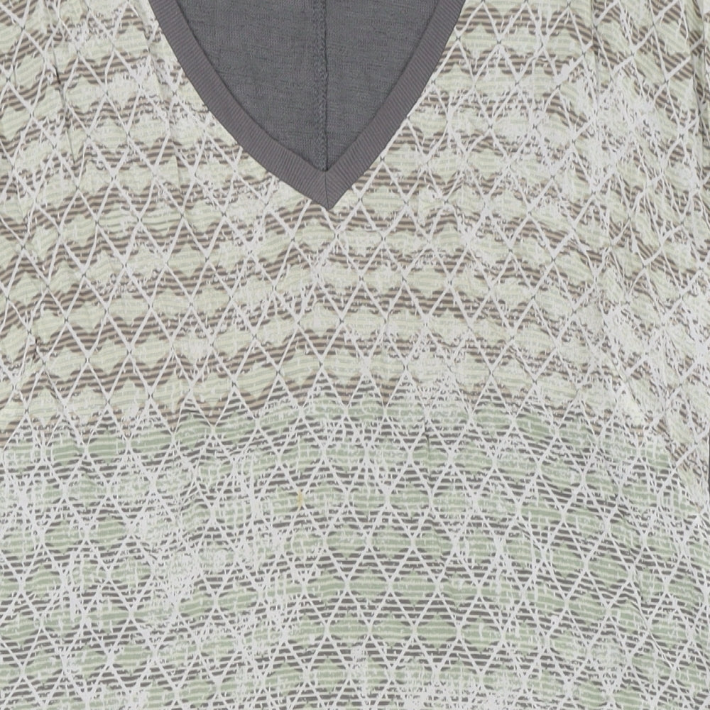 Womens UK Size 10 Sandwich Multicoloured Tunic Blouse