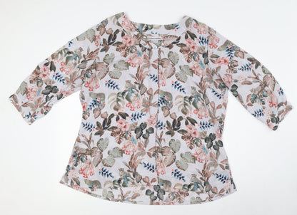 Womens UK Size 27 Atlas for Women Multicoloured Tunic Blouse