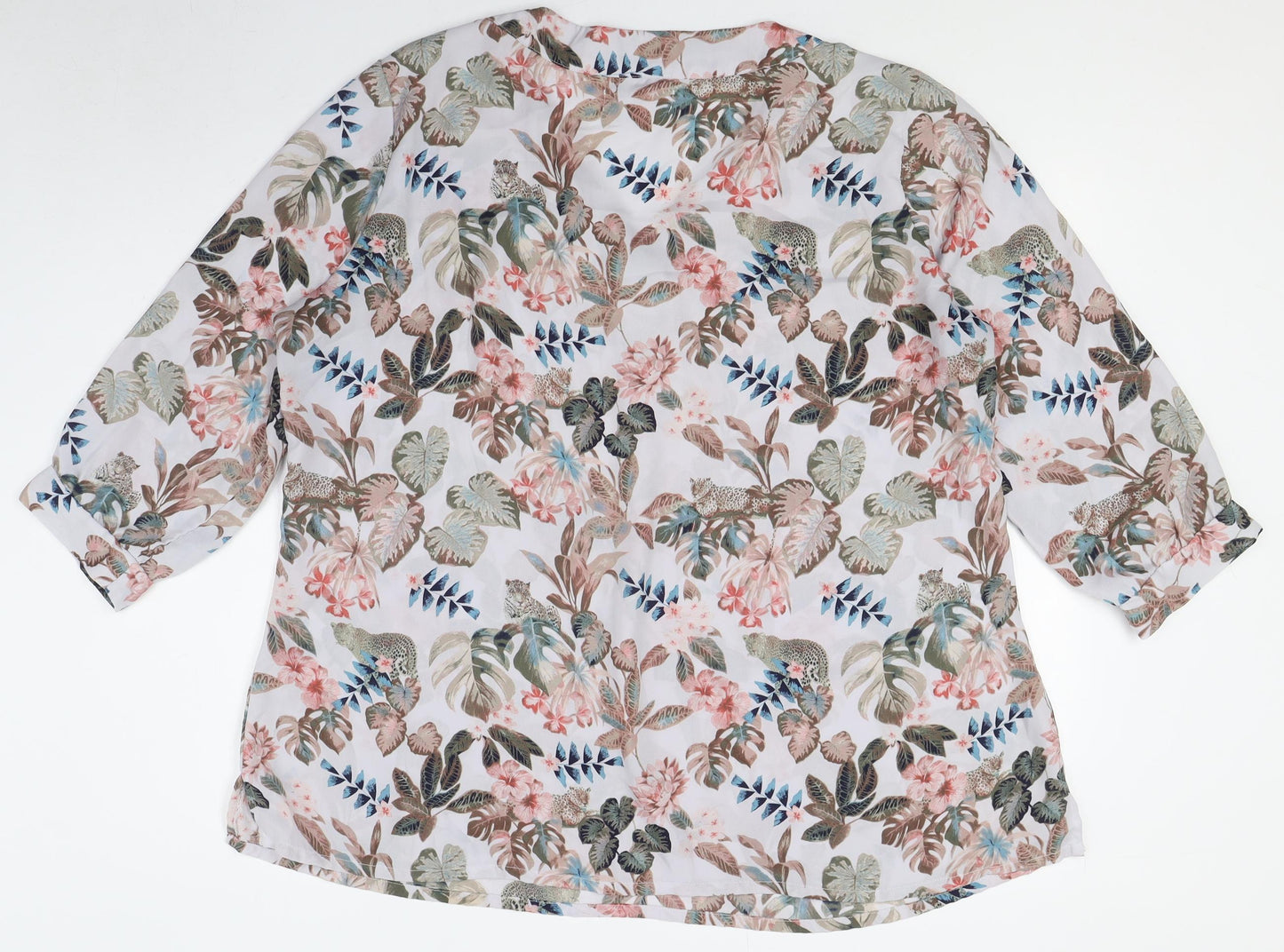 Womens UK Size 27 Atlas for Women Multicoloured Tunic Blouse