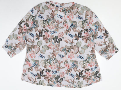 Womens UK Size 27 Atlas for Women Multicoloured Tunic Blouse