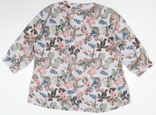 Womens UK Size 27 Atlas for Women Multicoloured Tunic Blouse
