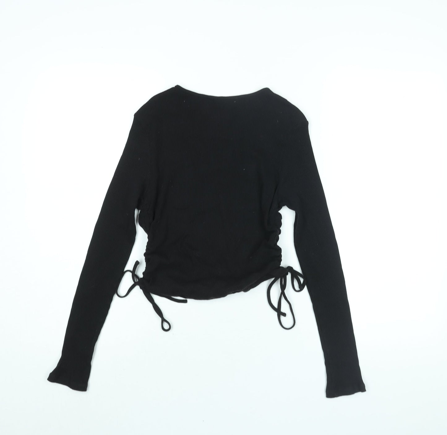 Womens UK Size M Divided by H&M Black Basic Blouse