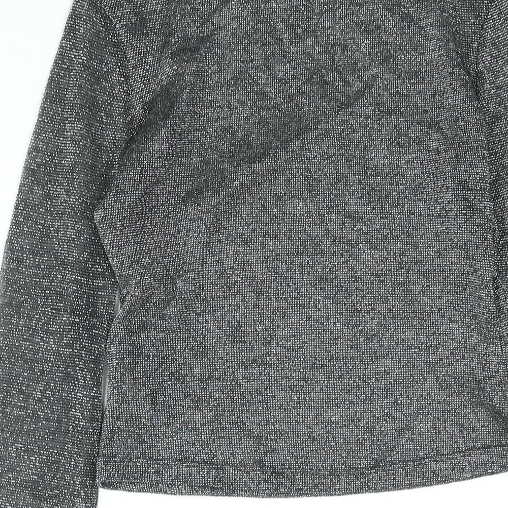 Womens UK Size XS NA-KD Silver Basic Blouse