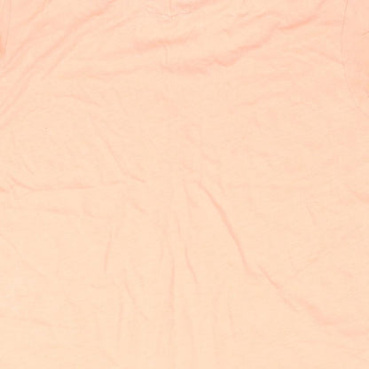 Jack Wills Womens Pink Cotton Basic T-Shirt Size 12 Round Neck - JW Print