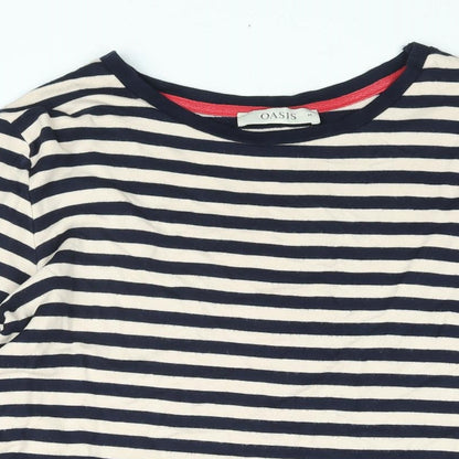 Womens UK Size M Oasis Blue Basic Blouse