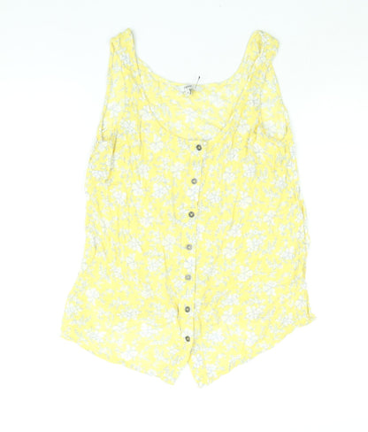 Womens UK Size 12 NEXT Yellow Camisole Blouse