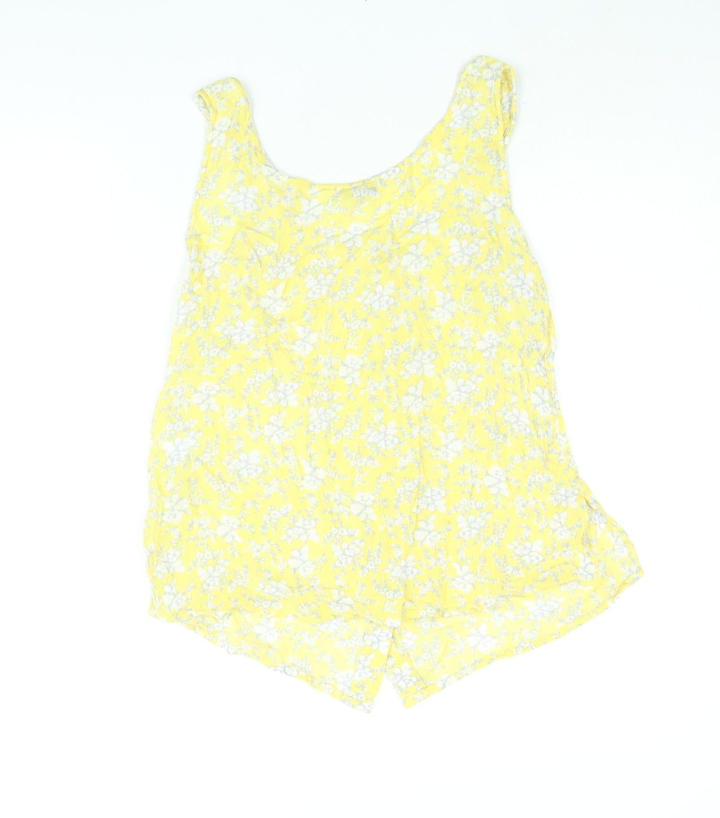 Womens UK Size 12 NEXT Yellow Camisole Blouse