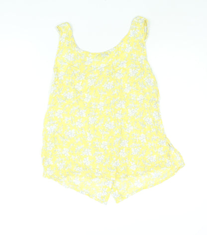 Womens UK Size 12 NEXT Yellow Camisole Blouse