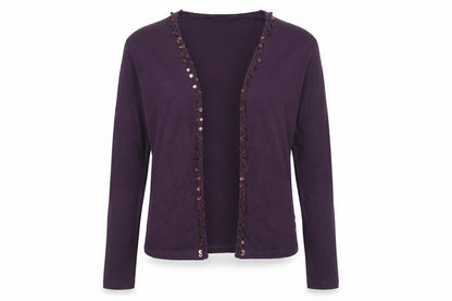 Womens UK Size M ELLE Purple Cape Jumper