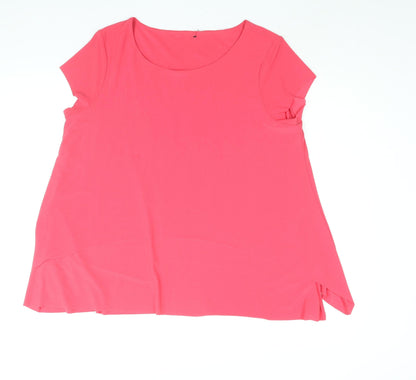 Womens UK Size 16 Phase Eight Pink Basic Blouse