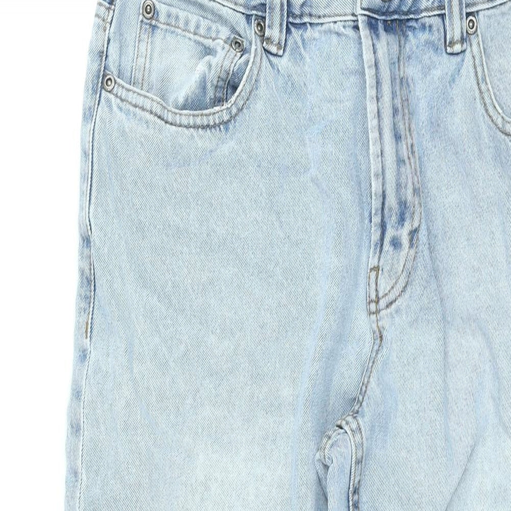 Maine New England Womens Blue Cotton Straight Jeans Size 34 in L28 in Regular Zip