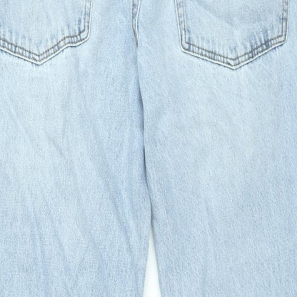 Maine New England Womens Blue Cotton Straight Jeans Size 34 in L28 in Regular Zip