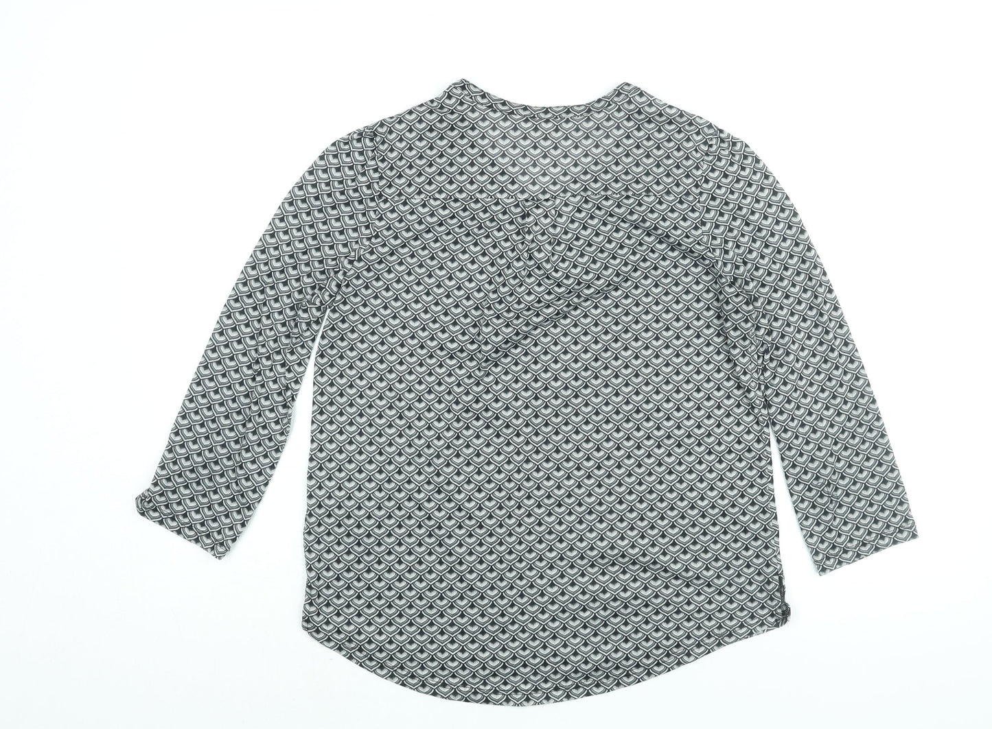 Womens UK Size S H&M Grey Basic Blouse