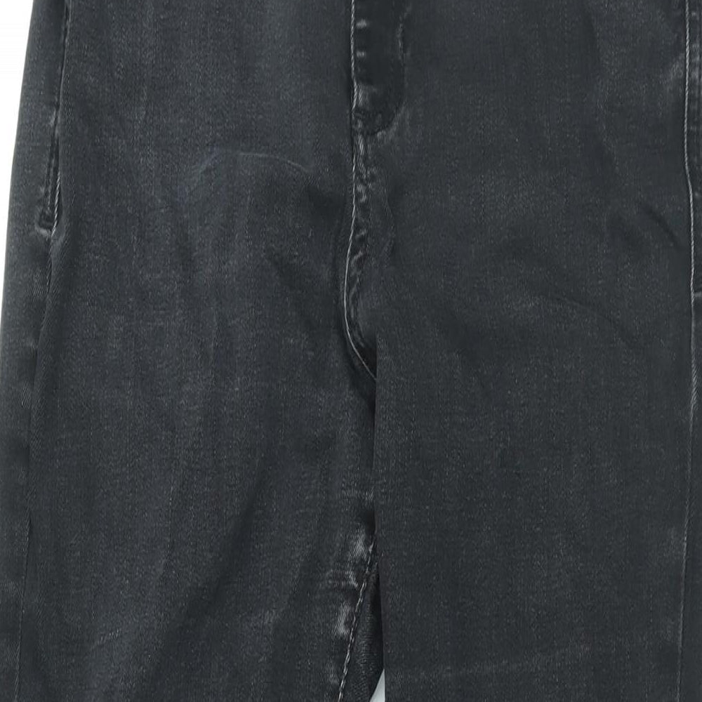 Autograph Womens Black Cotton Skinny Jeans Size 14 L30 in Regular Zip