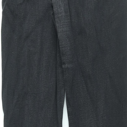 Autograph Womens Black Cotton Skinny Jeans Size 14 L30 in Regular Zip