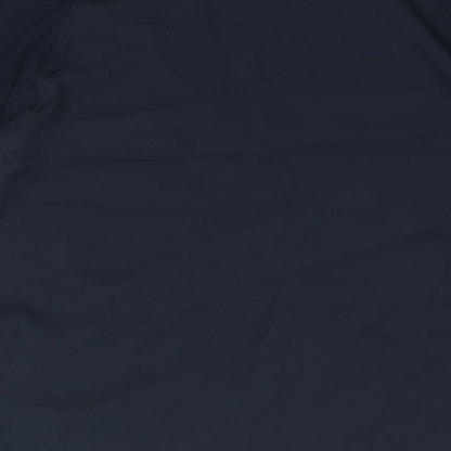 French Connection Womens Blue Polyester Basic Blouse Size S Round Neck