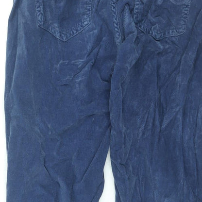 Pepe Jeans Womens Blue Cotton Trousers Size 27 in L32 in Regular Zip