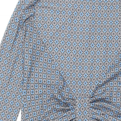 Therapy Womens Multicoloured Geometric Polyester Shift Size S Round Neck Pullover - Rouched