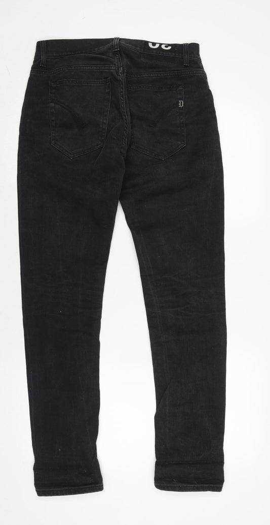 Dondup Mens Grey Cotton Blend Skinny Jeans Size 30 in L32 in Regular Zip