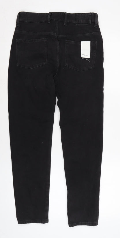 COLLUSION Mens Grey Cotton Tapered Jeans Size 28 in L27 in Regular Zip