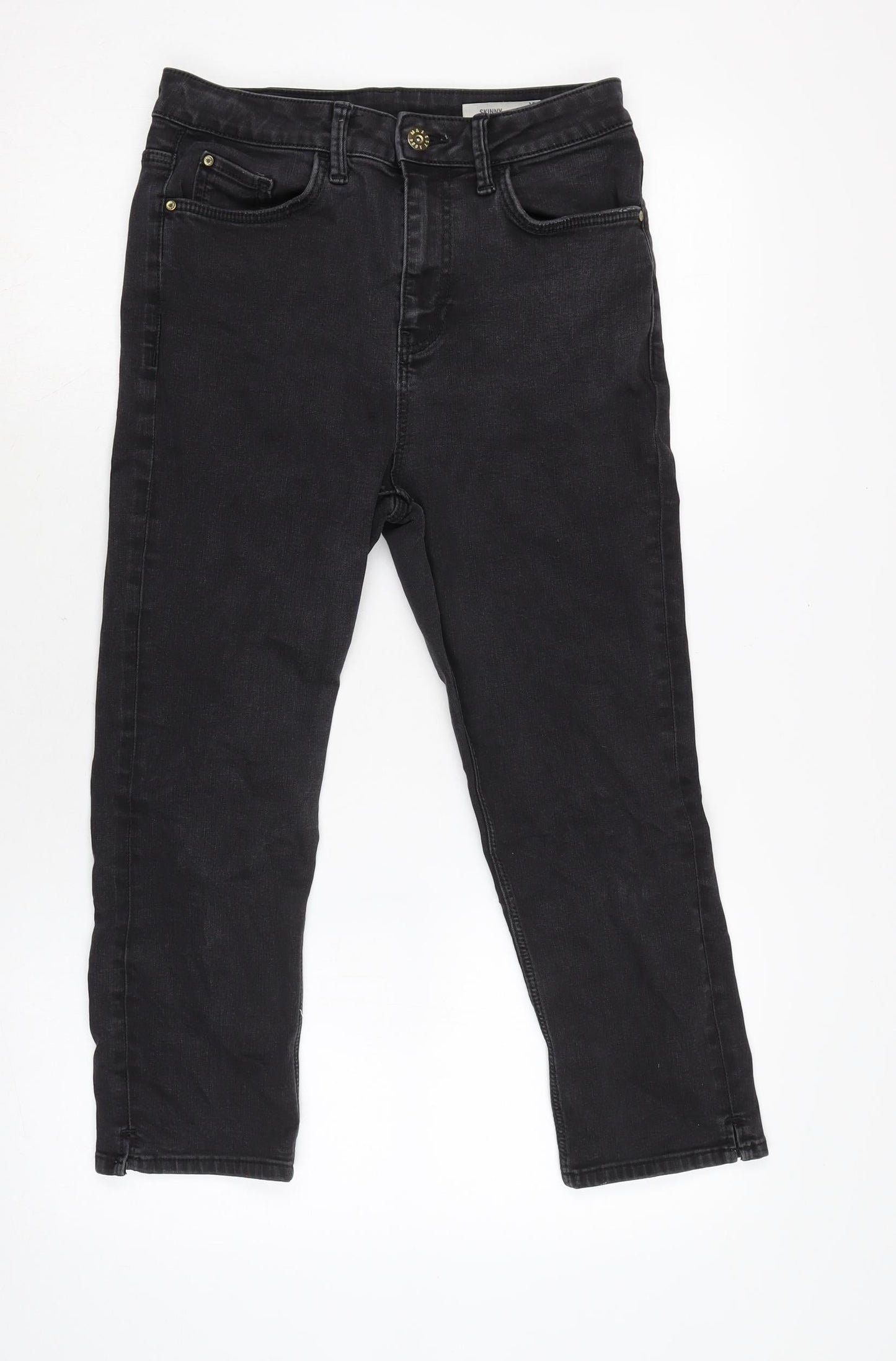Womens UK Size 10 Marks and Spencer Regular Fit Skinny Grey Jeans