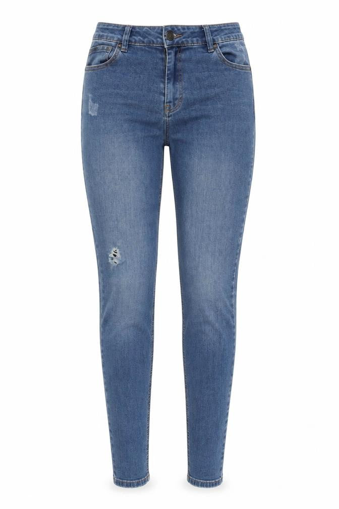 Womens UK Size 10 Denim & Co. Regular Fit Skinny Blue Jeans