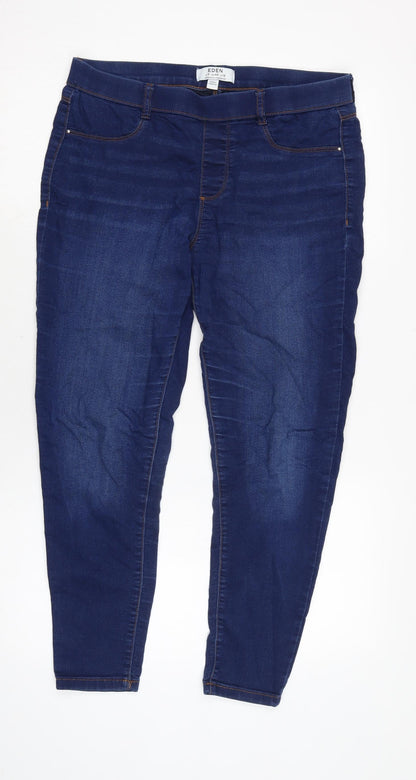 Dorothy Perkins Womens Blue Cotton Blend Jegging Jeans Size 8 L25.5 in Regular