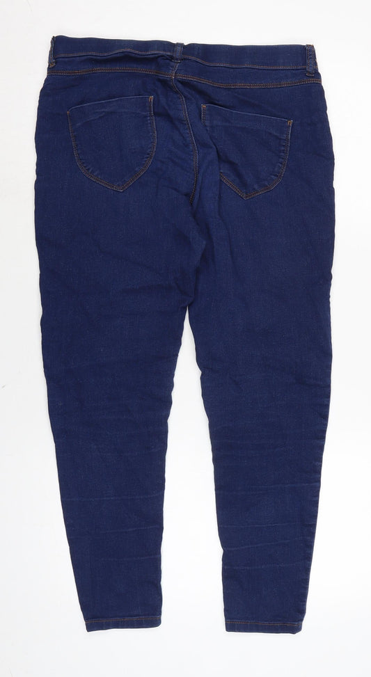 Dorothy Perkins Womens Blue Cotton Blend Jegging Jeans Size 8 L25.5 in Regular