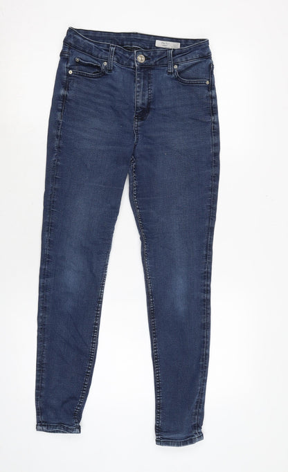 Womens UK Size 10 Marks and Spencer Regular Fit Tapered Blue Jeans