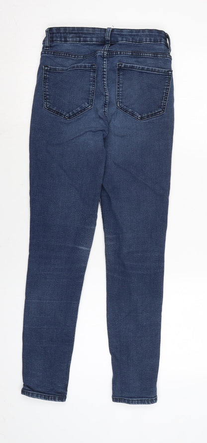 Womens UK Size 10 Marks and Spencer Regular Fit Tapered Blue Jeans