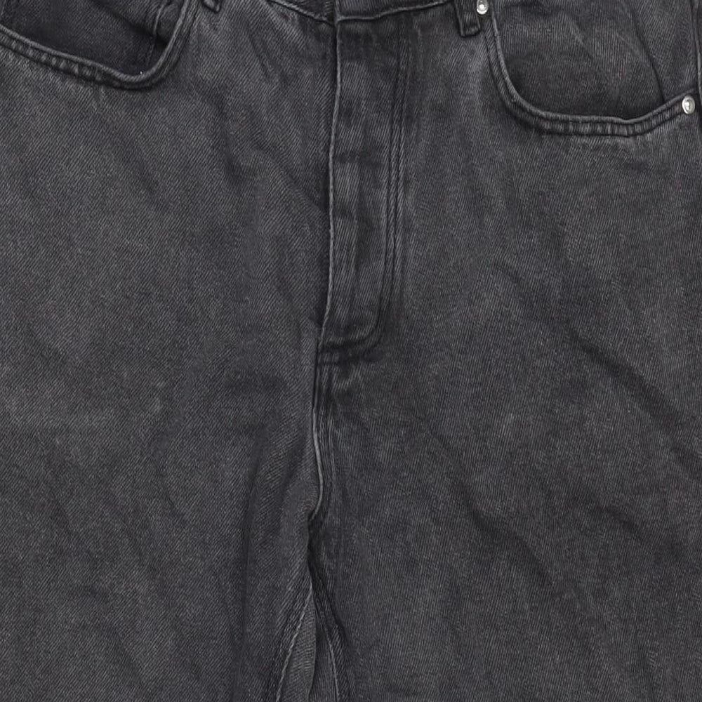 ASOS Mens Grey Cotton Straight Jeans Size 29 in L26 in Regular Button