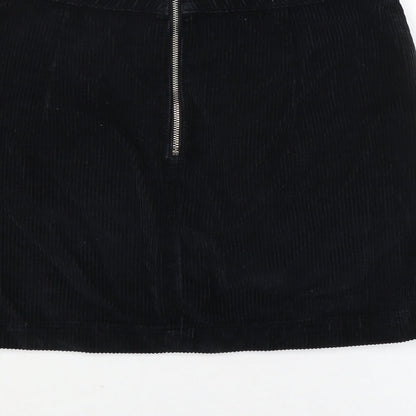 Womens UK Size 10 Topshop A-Line Corduroy Skirt