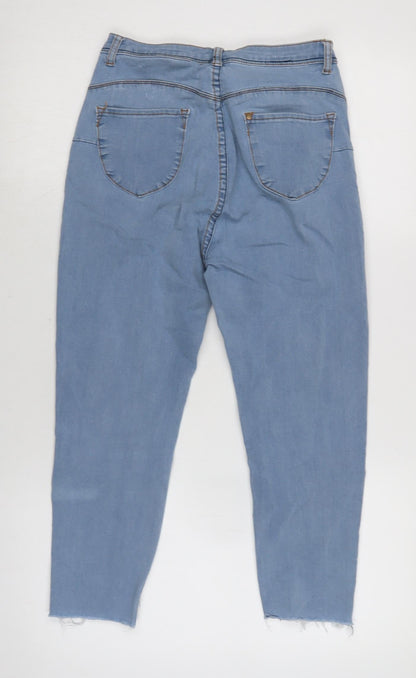 Womens UK Size 10 Marks and Spencer Regular Fit Straight Blue Jeans