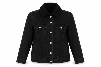 Marks & Spencer Womens Grey Biker Jacket Size 14 Button