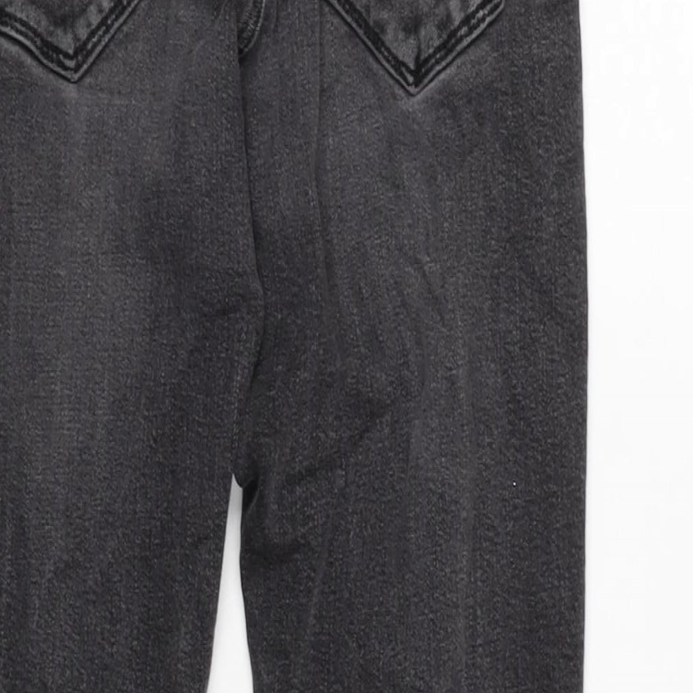Mens UK Size 30 in River Island Regular Fit Straight Grey Jeans
