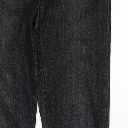 Denim & Co. Mens Black Cotton Blend Skinny Jeans Size 30 in L31 in Regular Zip