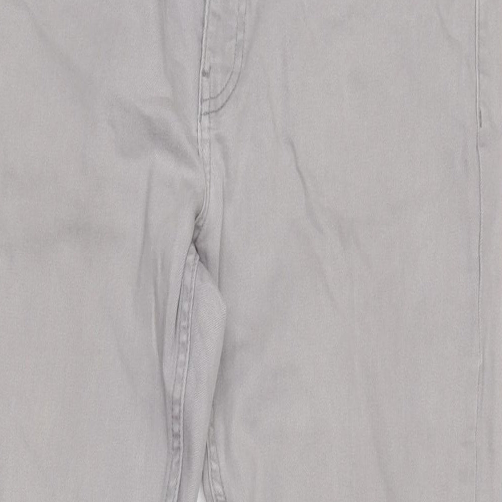 H&M Mens Green Cotton Blend Tapered Jeans Size 2XS L34 in Regular Zip