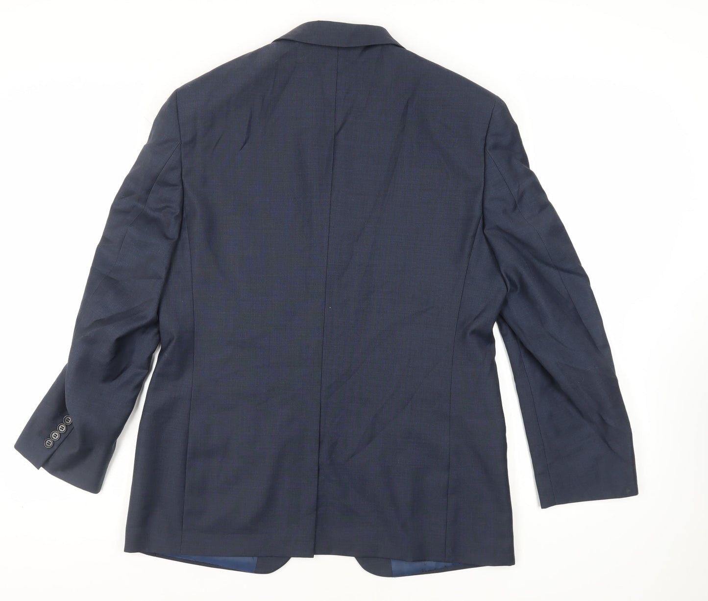 Mens UK Size 40 Marks and Spencer Regular Blue Suit Jacket