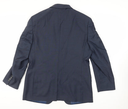 Mens UK Size 40 Marks and Spencer Regular Blue Suit Jacket