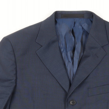Mens UK Size 40 Marks and Spencer Regular Blue Suit Jacket