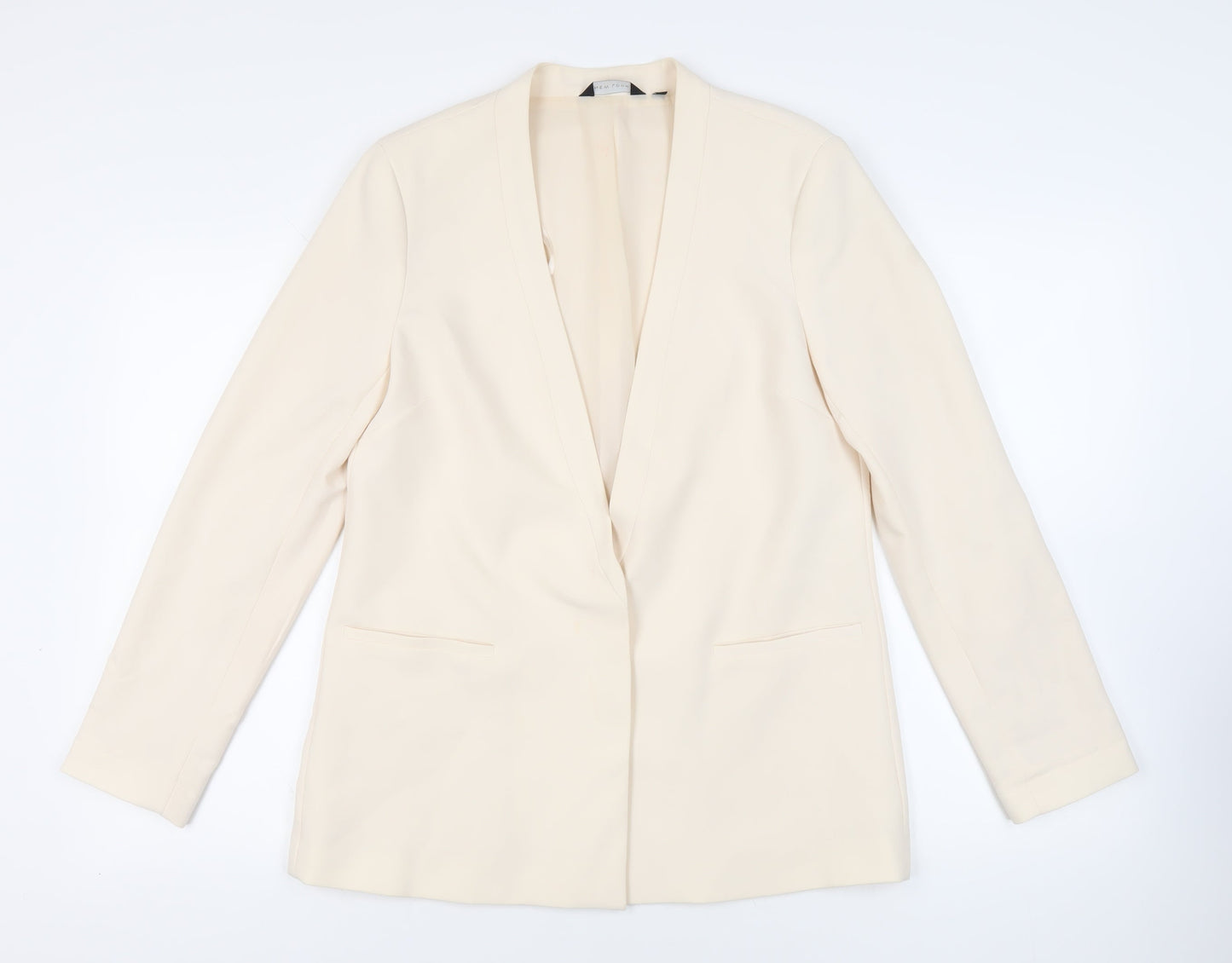 Womens UK Size 14 New Look Ivory Jacket