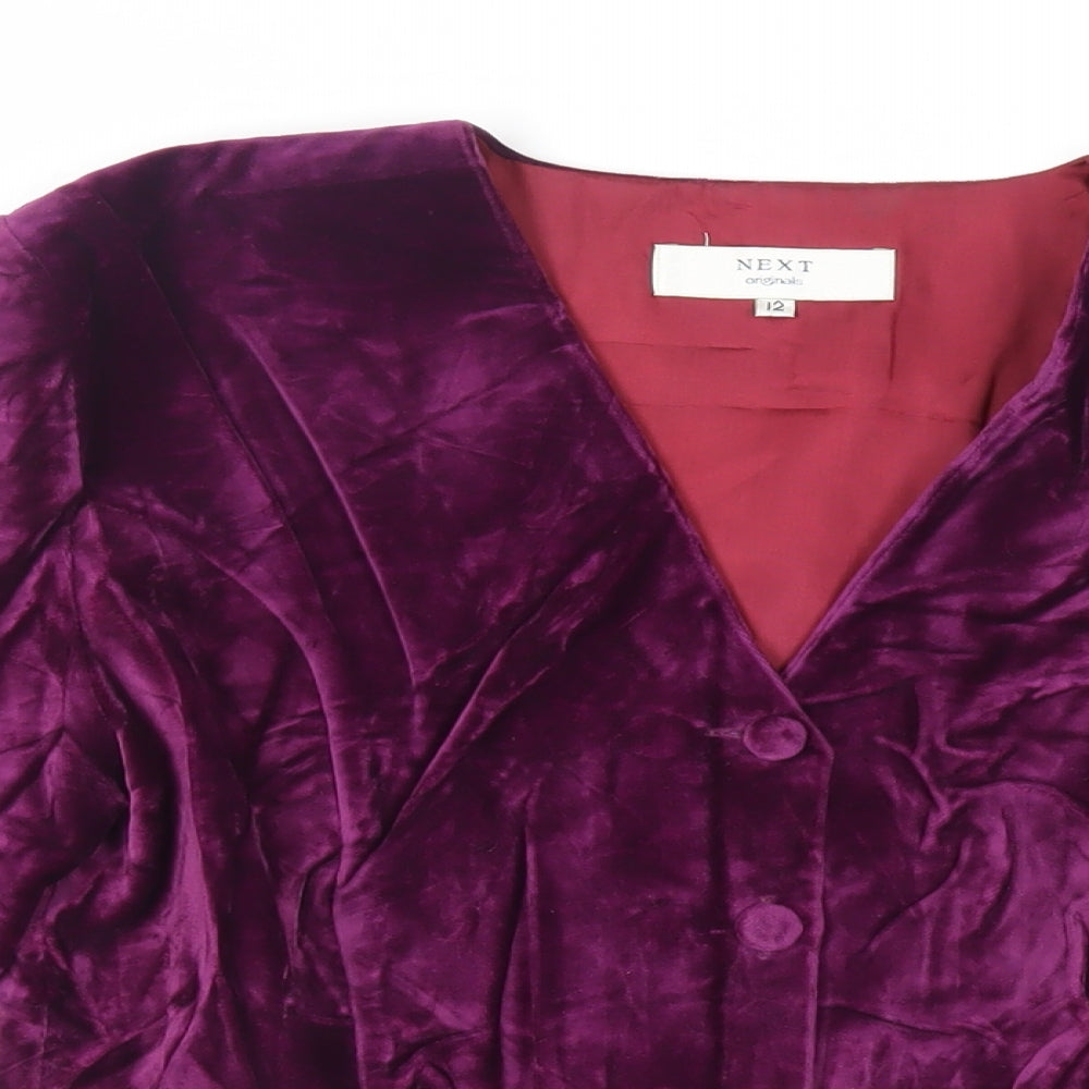 Womens UK Size 12 NEXT Purple Jacket