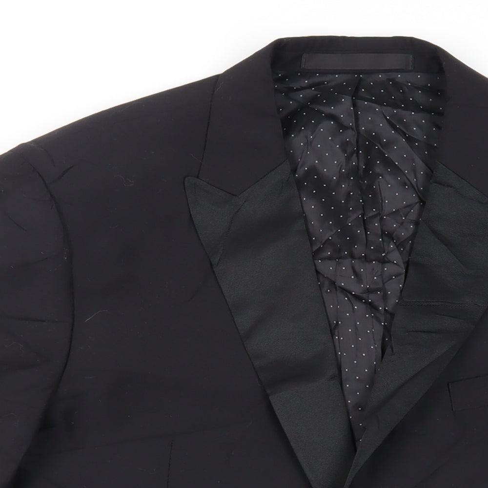 Mens UK Size 44 John Lewis Regular Black Suit Tuxedo