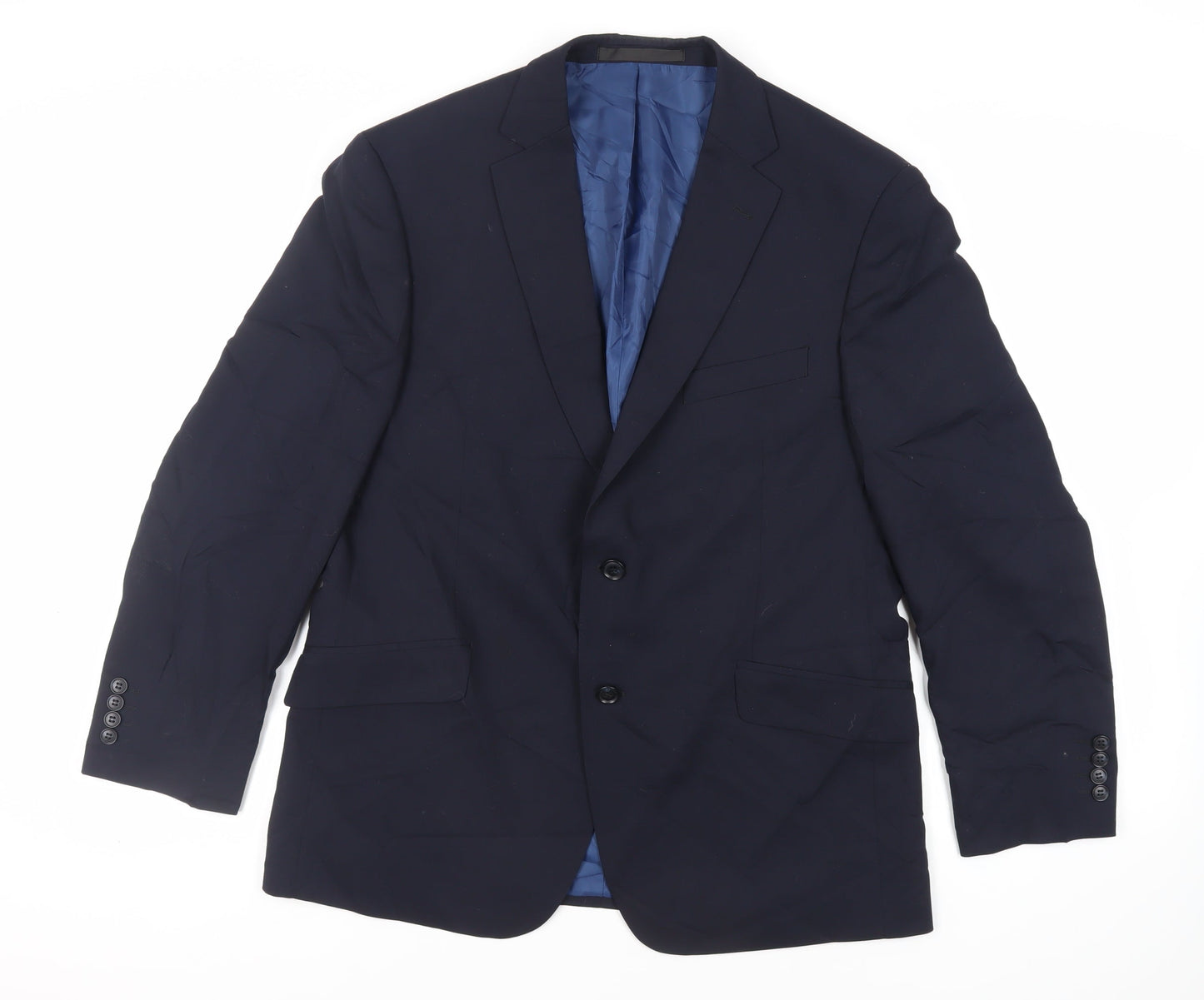 Mens UK Size 42 Marks and Spencer Regular Blue Suit Jacket