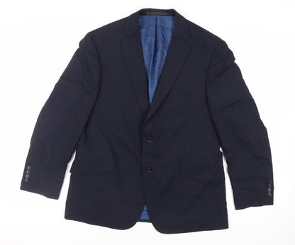Mens UK Size 42 Marks and Spencer Regular Blue Suit Jacket