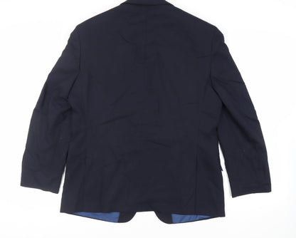 Mens UK Size 42 Marks and Spencer Regular Blue Suit Jacket