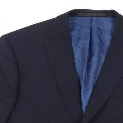 Mens UK Size 42 Marks and Spencer Regular Blue Suit Jacket